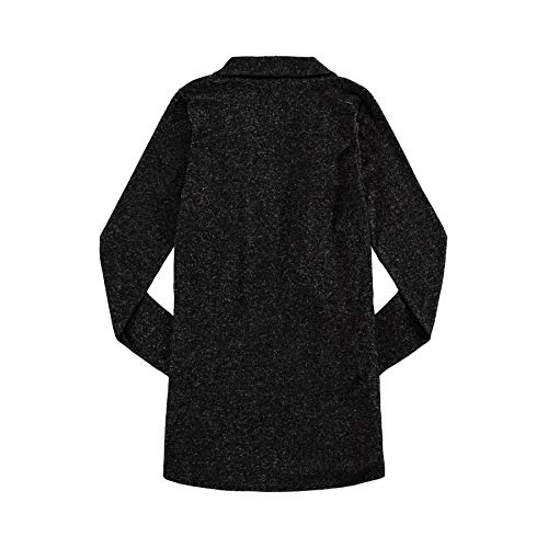 Cardigan Tricot Plus Size Cinza Chumbo 48