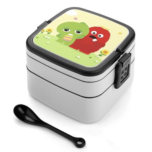 弁当箱 ガチャピン ランチボックス 二段 お弁当箱 おべんとう箱 ランチケース 大人用 子供用 学生 仕事 通勤 1000ml