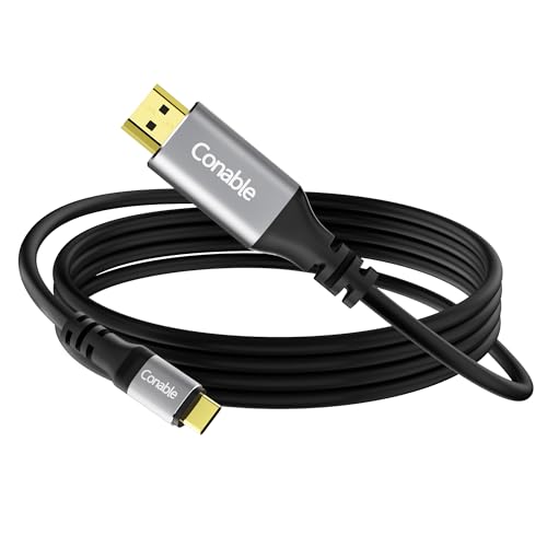 4K USB C to HDMI Cable (4K@60Hz) 10FT Flexible USB Type C to HDMI Cord Adapter Thunderbolt 3/4/5 Compatible with MacBook Pro/Air Galaxy S9 to S25 iPhone 15/16/17 Series iPad Pro iMac Surface