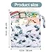 eaxin 2pcs Cloth Diaper Wet Dry Bags Waterproof Reusable with Two Zippered Pockets Travel Beach Pool Daycare Soiled Baby Items Yoga Gym Bag for Swimsuits or Wet Clothes-Dolphin