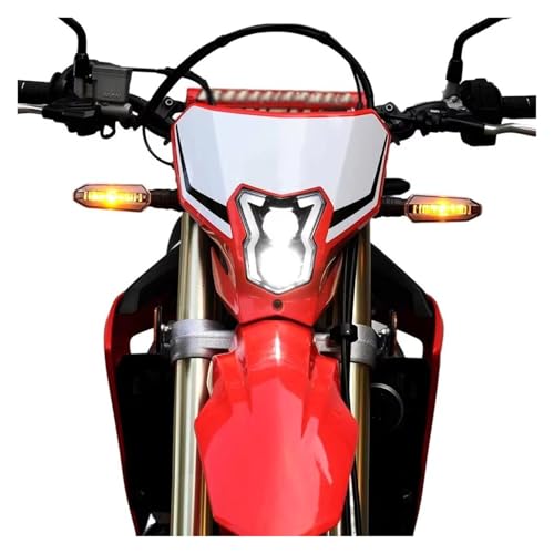 Phare LED CRF 450 L solution éclairage faible masque carénage moto noir