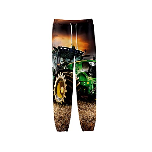 Pantalon de sport long hip hop tracteur 3D unisexe décontracté tailles 27-32