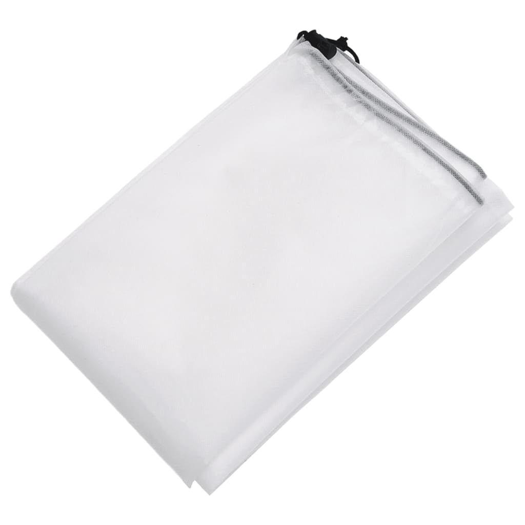Włóknina zimowa ze sznurkiem 8 szt. 70 g/m² 0,8 x 0,8 m | Oddychająca włóknina, ochrona przed mrozem dla roślin, ochrona przed ptakami i owadami, wszechstronna dla sadzonek i krzewów