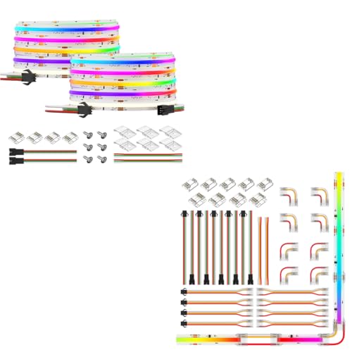 Tira LED RGBW WS2814 32.8FT con Kit Conectores miniatura 1