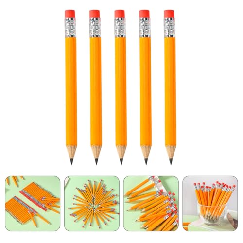 Yardwe Set de 72 Lápices Hb Mini Cortos con Goma miniatura 7