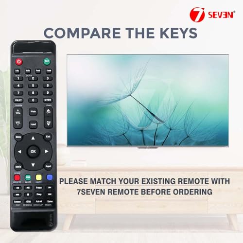 Image of 7SEVEN Compatible for Wybor Tv Remote Control Suitable for LCD LED Television - Match Your Existing Remote Exactly as Shown in Catalogue