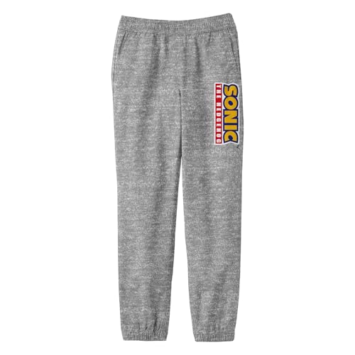 Bioworld Sonic Modern Logo Heather Grey Youth Sweatpants - Main Image