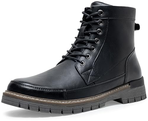 Image of Jousen Mens Boots Casual Motorcycle Boot for Men Chukka Zipper Combat Dress Botas Para Hombre Fashion