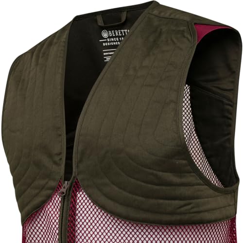 Image of Beretta Unisex Full Mesh Shooting Vest - Breathable Lightweight Competition Vest with Cartridge Pockets & Comfortable Fit | Breathable, lightweight apparel, with cartridge pockets, comfortable fit