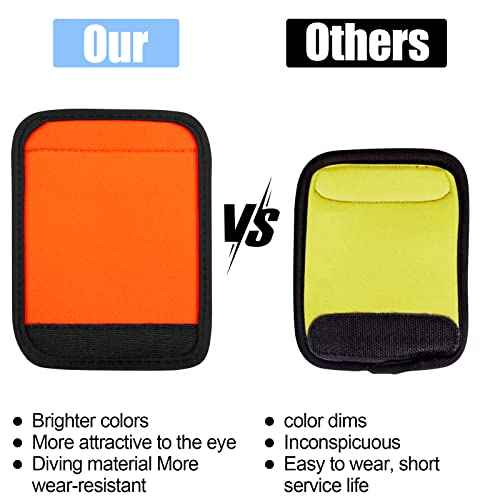 6 Pack Luggage Handle Wrap, Luggage Handle Wraps for Suitcase, Bright Orange Luggage Tags, Suitcase Tags identifiers for Travel Accessories4