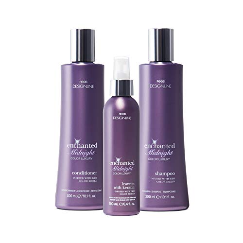 Enchanted Midnight Shampoo and Conditioner Trio Kit - Regis DESIGNLINE - Sulfate Free Gentle Cleansing Color Safe Bundle
