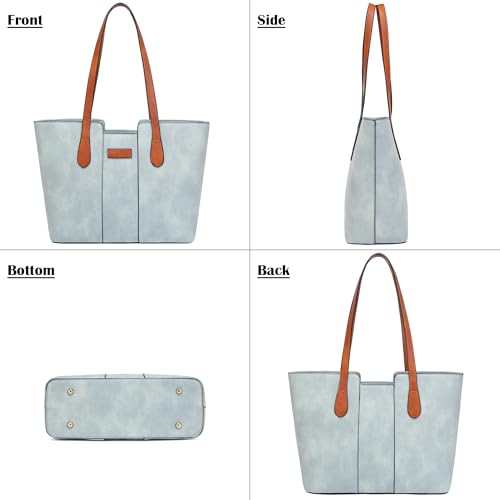 Image of ToLFE Tote Bags for Women Purses and Handbags Top Handle Satchel PU Leather Shoulder Hobo Bags | Top Handle