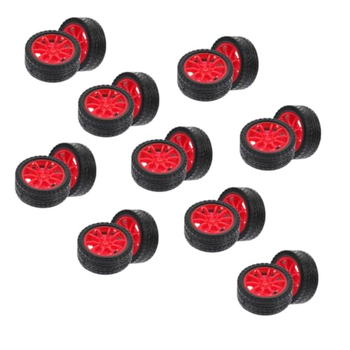 Warmhm 25pièces Lot de Roues pour Voiture Jouet pour Modèle Réduit pour Projets Scientifiques à...