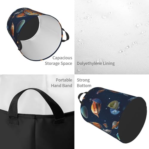 Grand panier de rangement avec poignées et panier à linge imperméable - 5