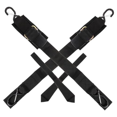 Gogogmee 2sets Boat Trailer Tie-Down Straps and Non- Design Secure Your Kayak Boat Safety Buckle