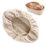 Copri ciotole per la protezione del pane, Proofing Basket Panno Liner | Rattan Back Salviette da forno non uniformi Cestino per il pane tovagliolo in tessuto, per ottimizzare la fermentazione del pane
