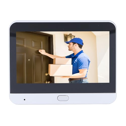 Yunir Spioncino Digitale, Telecamera Spioncino Wireless WiFi 1080P 2MP con Schermo da 4,3 Pollici, Grandangolo da 160°, Induzione Umana, Videocitofono per la Sicurezza Domestica