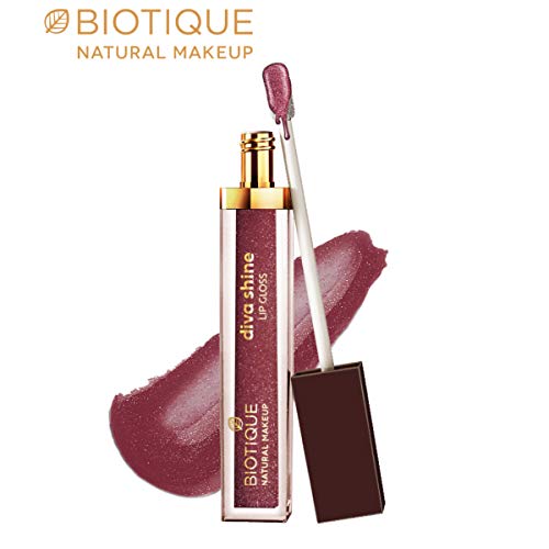 Image of Biotique Natural Makeup Diva Shine Lip Gloss, Sugar Plum, 3ml