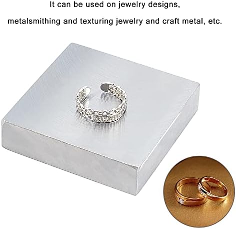 PandaHall 1 Set Jewelers Tool Iron Metal Bench Block Soldering Boards 63x63x15mm for Fine Jewerly Making