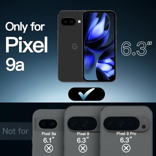 Image of JETech Case for Google Pixel 9a, Anti-Yellowing, Black