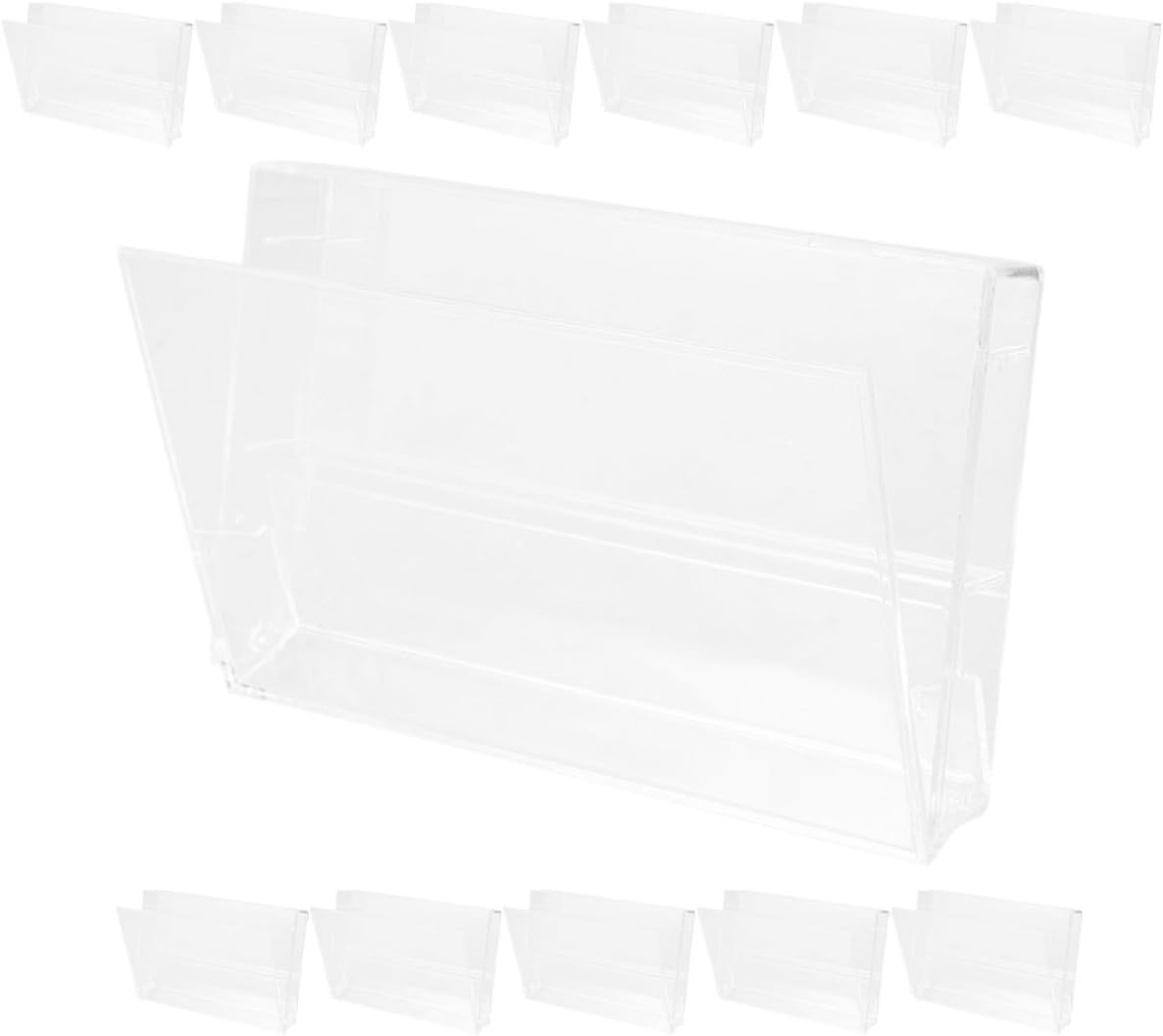 12Pcs Retro Cassette Tape Storage Box Clear Cassette Holders Compact Music Tape Organizer with Built Note Holder Stylish Transparent Design for Efficient Storage