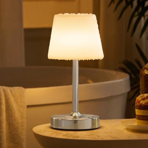 Image of IP65 Waterproof Rechargeable Shower Lamp, Cordless Bathroom Touch Lamps