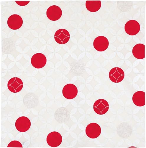 KOMESICHI FUROSHIKI Tecido de embrulho tradicional japonês Shippō bege lebre algodão 70 cm x 70 cm p