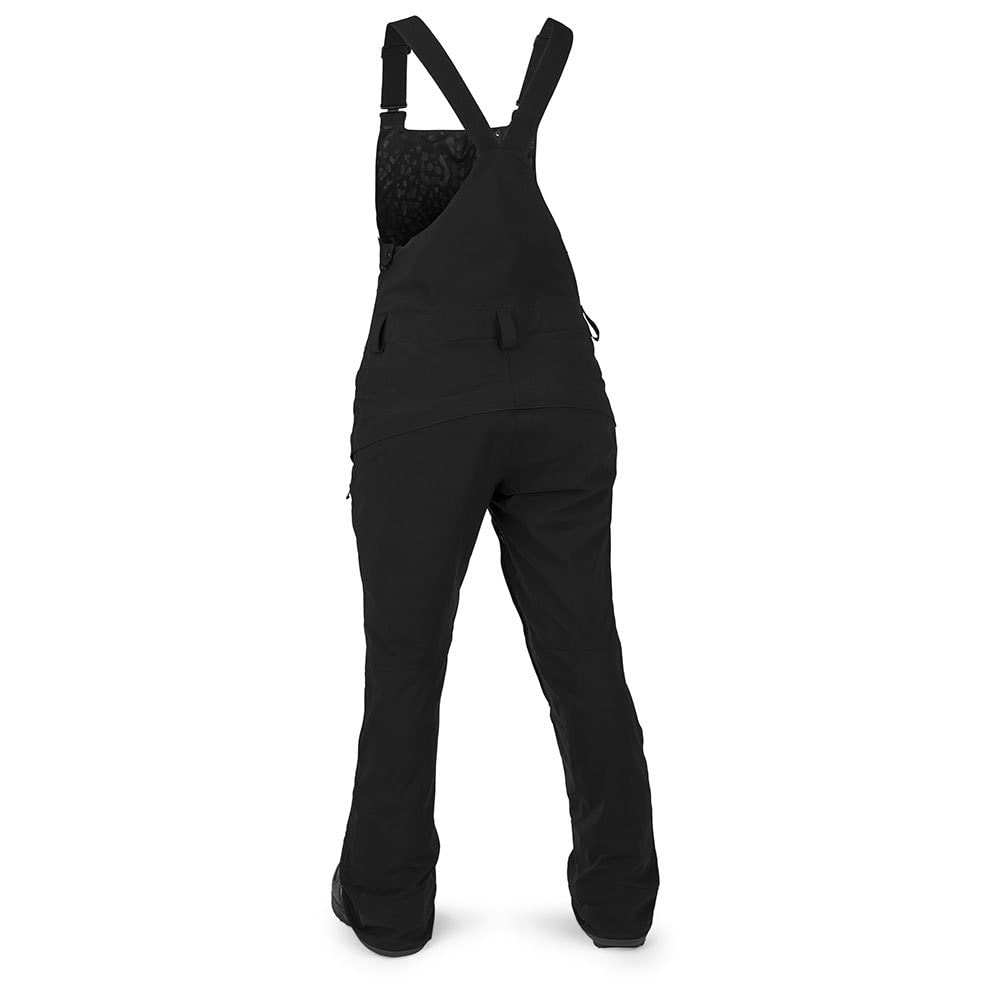 Volcom Womens Elm Stretch Gore Bib Overalls, Black, S