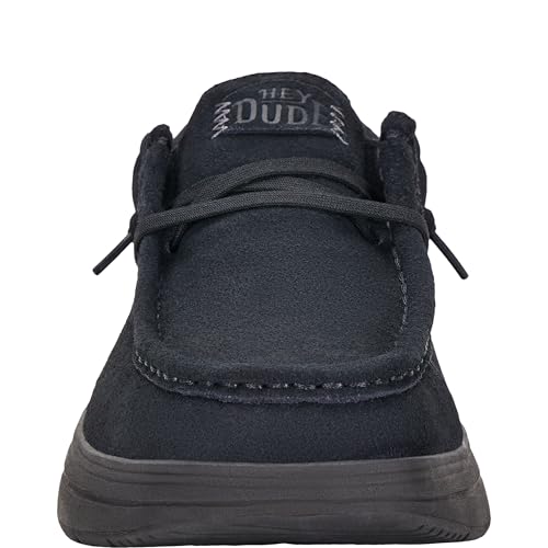 Image of HEYDUDE Men's Wally Comf Suede Slip-On Loafers | Lightweight Men's Casual Shoes | Extra Plush Midsole Padding for Everyday Wear