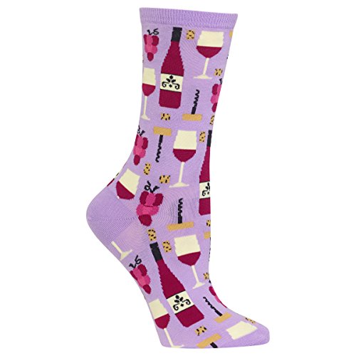 Hot Sox Women's Fun Cocktail Drinks Crew Socks-1 Pair Pack-Happy Hour Cool & Funny Gifts