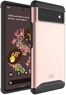 TUDIA DualShield Designed for Google Pixel 6 Case (2021), [Merge] Shockproof Military Grade Heavy Duty Dual Layer Tough Slim Hard Protective Case Cover (Rose Gold)