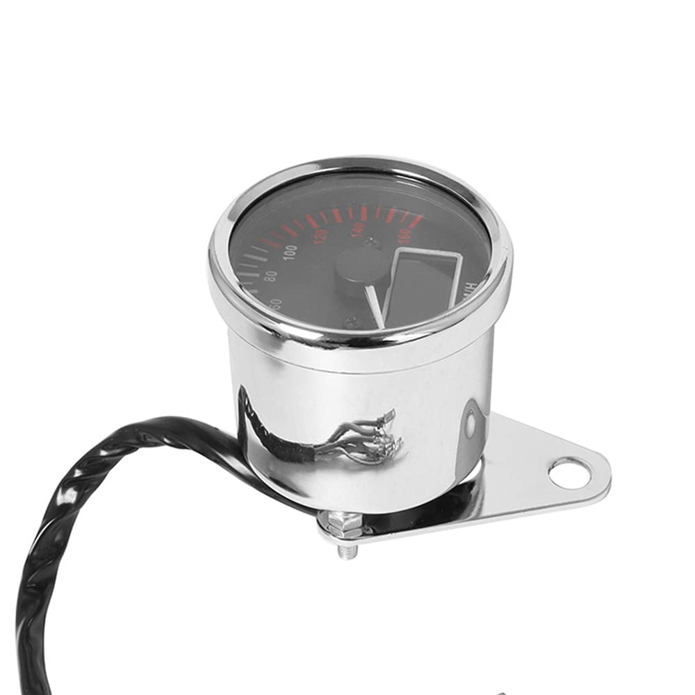 TOTMOX Motorcycle Odometer, 12V Retro Digital Gauge Motorcycle