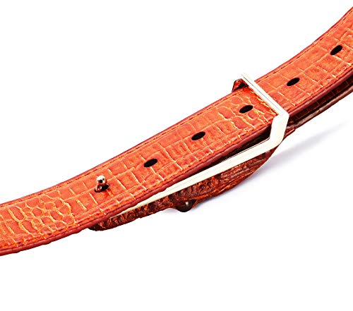 Image of Men's Belt,Alligator Belt Cowhide Crocodile Print Belt Buckle - with Gift Box