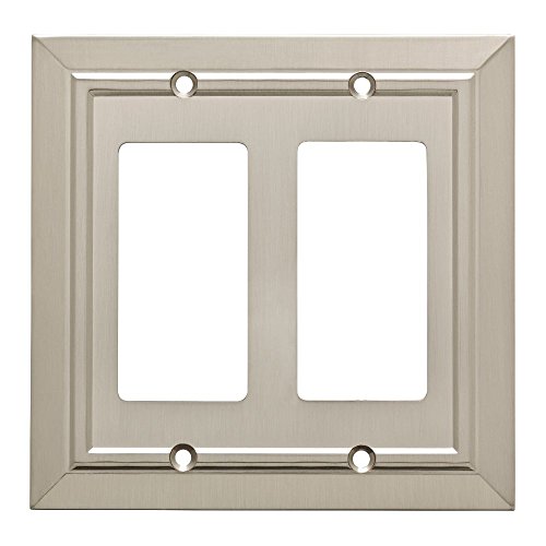 Franklin Brass W35224-Sn-C Classic Architecture Double Decorator Wall Plate / Switch Plate / Cover, Satin Nickel #TOP24