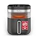 Moulinex Easy Fry Infrared, Friggitrice ad Aria 7L, Doppia Resistenza, Riscaldamento 2 Volte Più Veloce, Cottura Rapida, Lavabile in Lavastoviglie, Finestra di Osservazione, Colore Coal Grey, EZ832H