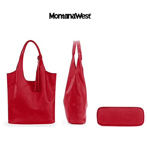 Image of Montana West Slouchy Hobo Bags for Women Soft Designer Shoulder Purses Ladies Top Handle Handbag