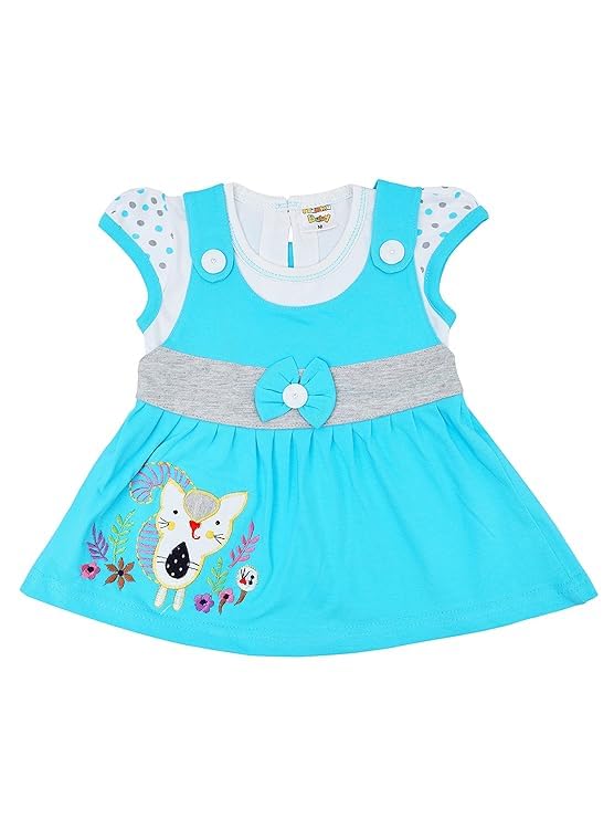 Image of NammaBaby Baby Girl's A-Line Mini Frock Dress (Pack of 1)