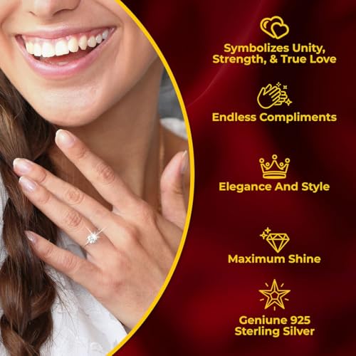 IGI Certified 0.5–4 Carat Lab Grown Diamond Ring for Women E-F Color VS Clarity Solid 14K Gold/Platinum/Sterling Silver Engagement Wedding & Anniversary Jewelry Gifts4
