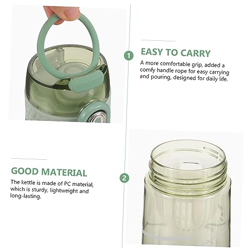 Bouteille d'eau d'entraînement Abaodam 1 gallon verte en PC réutilisable - 7