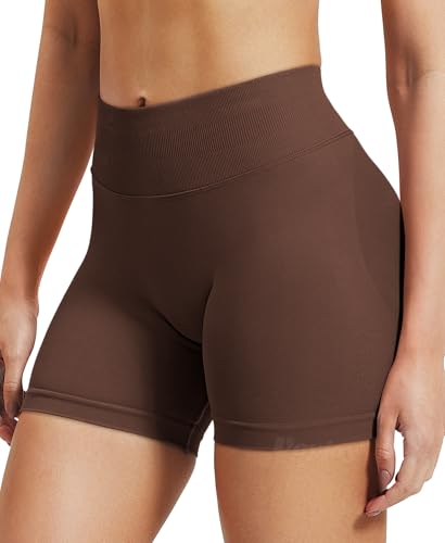 Image of VOYJOY Women Workout Impact Shorts 2.5 inch / 3.6 inch / 4.5 inch / 6 inch Scrunch Butt Booty | Tummy Control, High Waisted, Bike Short, Gentle Compression, for Women