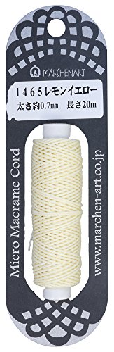Merchen Art Micro Macrame Cord Col. 1465 Lemon Yellow