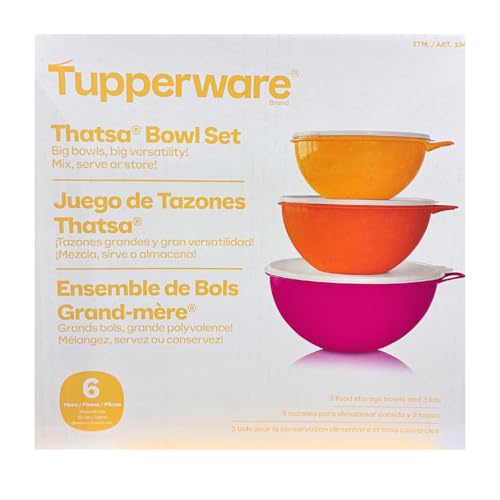 Tupperware Thatsa Bowl Set 3 Bowls -Large Medium and Small