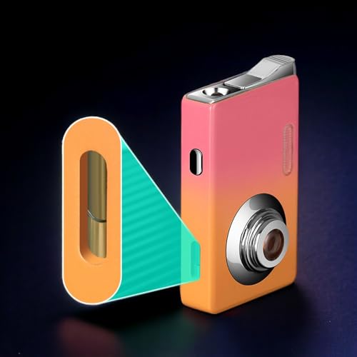 Encendedor Recargable de Butano con Luz Led y Llama Roja miniatura 5