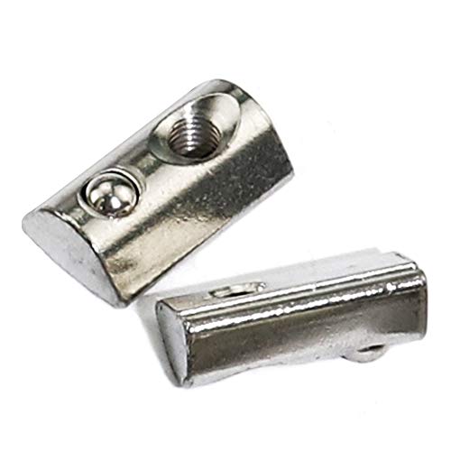 KOOTANS 50pcs 2020 Series M5 Half Round Roll in Spring T Slot Nut