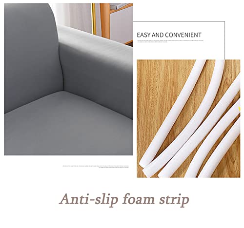 Housse de canapé extensible 2 places universelle gris stretch - 3