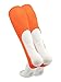 TCK 9 Inch Solid Baseball Stirrups (Orange, Large)