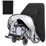 Electric Wheelchair Cover Waterproof Heavy Duty Dustproof Mobility Scooter Storage Cover for Travel...