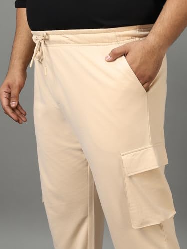 Image of Bewakoof Air 1.0 Men's Solid Oversized Plus Size Joggers
