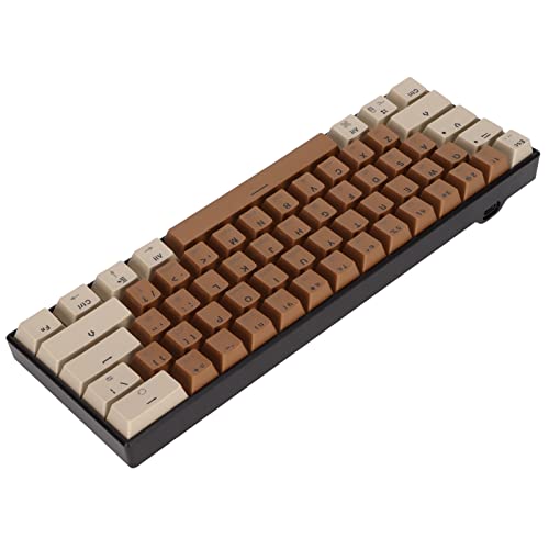 ゲーミングキーボード、61キーボンドワイヤ分離メカニカルキーボードエルゴノミクスクイックレスポンスAndroid for Windows for IOS for IOS(緑の軸)