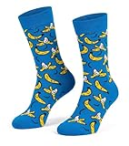 Baesics Fancy Calcetines Banana Business – Divertidos calcetines coloridos para hombre y mujer – Divertidos calcetines de diseño e idea de regalo – algodón transpirable (36 – 39)